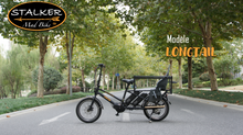 Charger l&#39;image dans la galerie, STALKER Mad Bike® LONGTAIL - Vélo Longtail avec Double Batterie et moteur central puissant Charge 235kg - STALKER MAD BIKE
