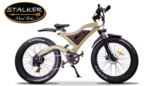 PREDATOR Mad Bike® - Fat Bike Électrique Off Road Haute Vitesse 750W 48V 11.6Ah 70km 90Nm - STALKER MAD BIKE
