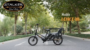 STALKER Mad Bike® LONGTAIL - Vélo Longtail avec Double Batterie et moteur central puissant Charge 235kg - STALKER MAD BIKE