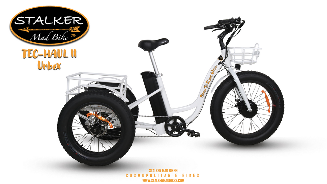 STALKER Mad Bike® TEC-HAUL II Urbex - Tricycle Fat Bike Urbain Utilitaire Confort - STALKER MAD BIKE