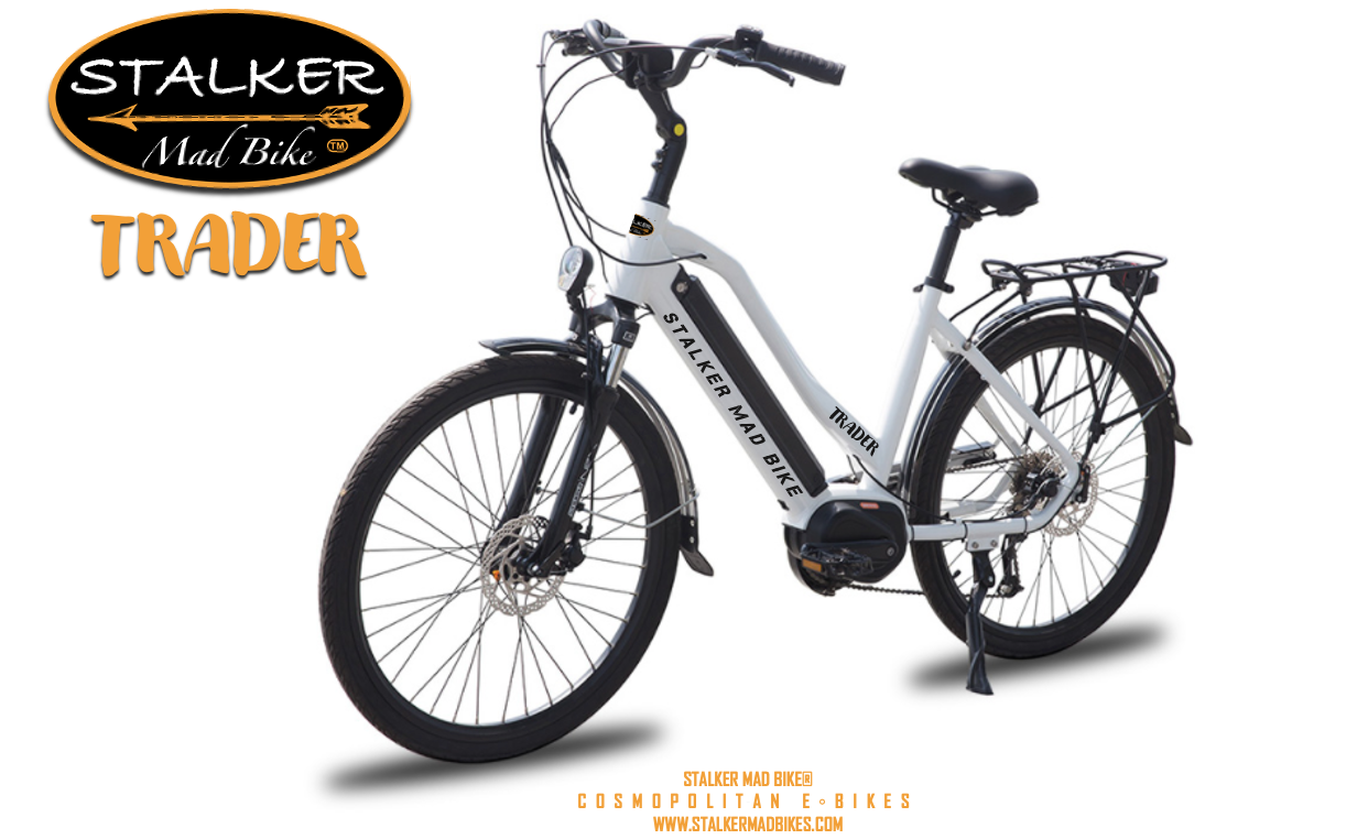 STALKER Mad Bike® TRADER - Vélo Électrique Urbain avec Moteur Central Puissant - STALKER MAD BIKE